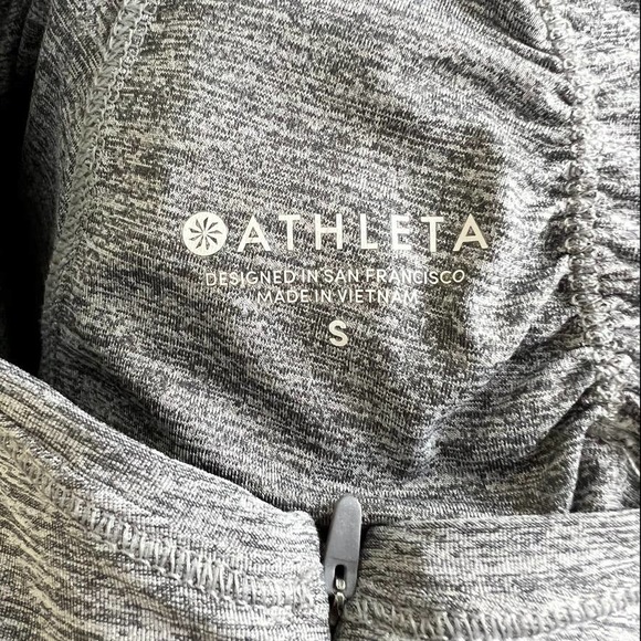 Athleta 1/4 Zip Long Sleeve Running Top in gray Size Small - Picture 8 of 10